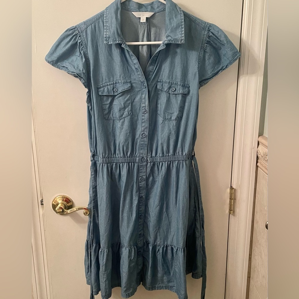 Chambray / light denim dress size small
